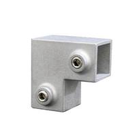 Daugiafunkcinis 20x20mm kvadratinio vamzdžio adapterio jungties priedas Aliuminio lydinio 3 krypčių alkūnės vamzdžio jungtis Lengva montuoti