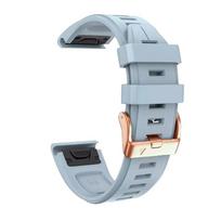 QuickFit 20mm silikoninis dirželis Garmin Fenix 7S 6S 5S Plus laikrodžiui, dirželis Garmin D2 Delta S/Descent Mk2S/Instinct 2S apyrankei For Descent Mk2S šviesiai mėlyna spalva