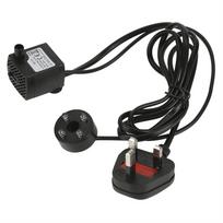 Vandens fontano siurblys su 4 LED lemputėmis Super tylus mažas panardinamas vandens siurblys (180L/H 2W) skirtas „Fish Tank Aquarium“. UK plug