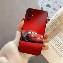 L-Lightning cool Mc-MCQueen-car Phone Case For Samsung S25,S24,S21,S22,S23,S30,Ultra,S20,Plus,Fe,Soft Silicone Black Cover Samsung S24Plus