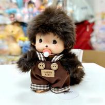 Monchhichi Raktų pakabukas Pendent Pliaušas Žavinga Animacinio filmo lėlė Kuprinės papuošalai Mengqiqi Krepšio pakabukai Pliaušinis beždžionės Raktų pakabukas Gimtadienio dovana black