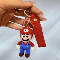 Super Mario Bros Raktų pakabukas Veiksmo figūrėlė Pakabukas Žavingas animacinio personažo Žaislas Lėlės Modelis Dekoracija Vaikui Gimimo data Dovana brown