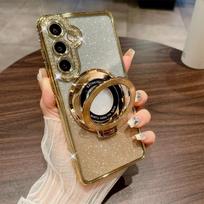Blizgučių žiedo dėklas Samsung Galaxy S26 Ultra S25 S24 S23 S22 Plus A15 A16 A26 A36 A56 A35 A55 A25 A12 A13 A14 A34 A54 For Galaxy S24Ultra