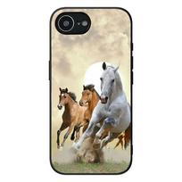 Minkštas dėklas Apple iPhone 13 12 Mini XS 11 Pro Max 7 8 Plus + XR SE 2022 2020 SE3 Coque telefono dėklas Laukas Laisvai bėgantis arklys iPhone SE (2022)