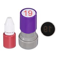 Savaime mirkantys numerių antspaudai 20 mm Cifros 0–20 Skaitmeniniai antspaudai su papildomu raudonu rašalu užrašų knygelei, scrapbooking, „pasidaryk pats“, kainų žymėjimui, matematikai