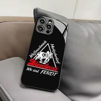 Fendt dėklas telefonui Iphone 16 15 14 12 11 13 Pro Max Mini 8 X Xr Xs Puls Juodas stiklinis dangtelis iPhone16