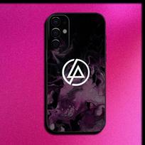 Rock L-Linkin P-Park Grupės Telefono Dėklas Samsung S25,S24,S21,S22,S23,S30,Ultra,S20,Plus,Fe,Lite,Note,10,9,5G Juodas Dangtelis Samsung S20fe