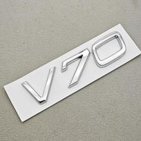3D ABS Automobilio raidės XC70 S70 V70 Logotipas Galinės bagažinės ženklelis Emblema Lipdukai Volvo XC70 S70 V70 Išorės priedams gray