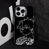 BakugoS Mano Herojus Akademija Telefono dėklas iPhone 17,16,15,14,13,12,11,Pro,Max,Plus,E,Air,Mini Juodas TPU dėklas iPhone15