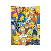 S-Simpsonų Šeimos Animacinis Pliušinis Antklodė Juokinga Mesti Antklodė Lovai Sofai Sofa 125*100cm Antklodė, 75x90cm yellow