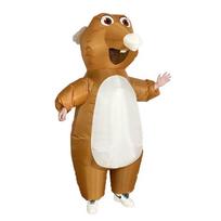 Mielas pripučiamas pelės kostiumas Helovinui ir Kalėdoms - Suaugusiųjų Cosplay ir Pasirodymo apranga Adult 155-190cm brown