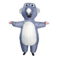 Mielas pripučiamas pelės kostiumas Helovinui ir Kalėdoms - Suaugusiųjų Cosplay ir Pasirodymo apranga Adult 155-190cm gray