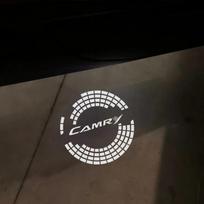 2 vnt. LED automobilio durų logotipo projektoriaus šviesos, skirtos Toyota Camry 40 50 55 70 2007 2008 2009 2010 2011 2012 2013 2014 2015 2018 Priedai 2pcs black