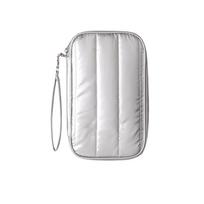 Travel Passport Holder Card Wallet Document Organizer Zippered Wristlet Small Pouch for Carrying Passport Boarding Pass and Cash one size sidabras