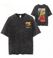 Žaibo Makvyno 95 Vintažiniai Marškinėliai „Ratai“ Filmo Grafinis T-shirt Streetwear Makvynas M gray