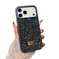 INS Stilingas mergaičių deimantinis kalnų krištolo dėklas iPhone 17 Pro Max 16 15 14 13 12 Plus 17e 16e Air, prabangus Bling žvilgantis telefono dėklas iPhone 12 Pro mėlyna