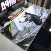 Large Mousepad x Hoshimi Miyabi Zenless Zone Zero Mouse Pad Keyboard Extended Carpet Gaming Accessories Anime Desk Mat Rug 800x300x2mm white