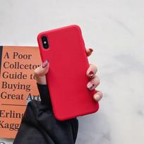 Originalus skysto silikono telefono dėklas, skirtas iphone X XR XS X S Max, atsparus smūgiams apsauginis dėklas iPhone X raudona