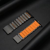 Titanium Fluoroelastomer Strap for Apple Watch Ultra 3 2 1 49mm 46mm 45mm 44mm Magnetic Band for Iwatch Series 11 10 9 8 7 SE 3 49mm(Ultra 3 2)&XL(190mm) gray