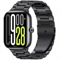 Metalinė apyrankė Redmi Watch 6/5/4 nerūdijančio plieno apyrankė Xiaomi Band 9 Pro/Mi Band 8 Pro diržo priedai Correa Xiaomi Band 9-8 Pro juoda