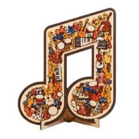 Muzikinė nata Medinis dėlionė Instrumentas Nata Dekoracija Muzikinis dėlionė C
