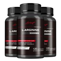 L-arginino kapsulės, 3000 mg, Azoto oksido palaikymas, Tinka ir vyrams, ir moterims 120*3 gray
