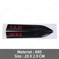 3D ABS GTI GTD Emblema Lipdukas Automobilio Durų Šoninis Sparno Ženklelis Lipdukas Aukštos Kokybės Automobilių Išorės Aksesuarai GTI raudona/juoda