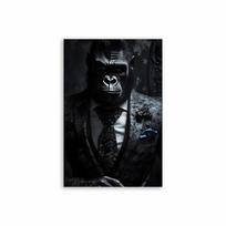 Modernus Gyvūno Gorilos Plakatas Gorilų Gangsteris Rūko Cigarą Sienos Menas Drobės Tapyba Madingi Paveikslai Spaudiniai Namų Kambario Dekoras 60X90CM No Framed