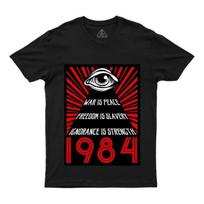 Geek 1984 Orwell Science Funny Tee, Camisetas Estampadas Par L black
