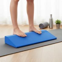 Slant Board FirmDensity EVA Foam Fitness Wedge Block Multifunctional Incline Stretcher for Blue 50-15-5cm