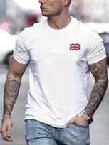 Union Jack Flag TShirt Unisexs Great Britain British Graphic Print Cotton Tee Top M gray