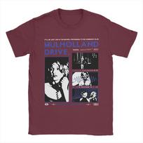 Hip Hop Mulholland Drive David Lynch T-Shirt Men's O-neck Short Sleeve Tops Shirts Twin Peaks  Cotton Summer TopsTops 4XL bordinė