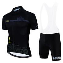 Tour De Giro D'ITALIA Cycling Jersey Set Summer MTB Bike Clothes Uniform Maillot Ropa Ciclismo Black Men Bicycle Clothing Suit Asian size-XL black