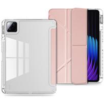 Case For Xiaomi Mi Pad 8 7 6 5 Pro Redmi Pad 2 SE 11 12.1 inch Tablet Case Pencil Holder Stand Clear Hard Acrylic Cover Case Mipad 8 8pro 11.2in rožinė