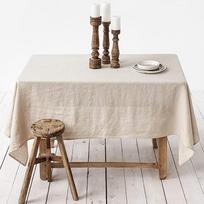 100% grynos lino stačiakampės staltiesės valgomajam, bufetui, vakarėliams, iškyloms, renginiams ir restoranams, vienspalvis stalo uždangalas, dekoratyvinis 90x90cm beige