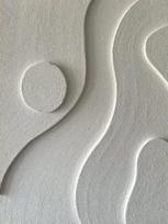 Abstraktus 3D tekstūruotas sienų menas Modernus Boho sienų menas HD drobės tapybos plakatai Spaudiniai Miegamojo Svetainės Minimalistinis namų dekoras 70X120CM No Framed gray