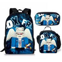 Roblox Blox Fruits Pradinuko Kuprinė Trys Dalys Animacinis Kuprinės Rinkinys Pasidaryk pats pencil bag black