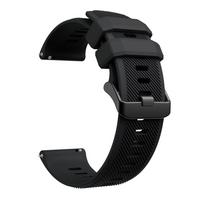 Garmin Forerunner 255 Music 265 745 965 dirželis 22mm Silikoninė sportinė apyrankė Garmin Venu 3 2 Vivoactive 4 laikrodžio dirželis 22mm Universal juoda