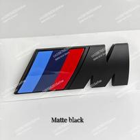3D ABS Sparno Emblema Galinės Bagažinės Ženklelis BMW M Power X1 X2 X3 X5 X6 X7 F21 G20 M Sporto Lipdukai Automobilio Aksesuarai CVA3 5.5cmX2cm 2 pieces matinė juoda spalva