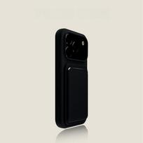Prabangus magnetinis skysto silikono kortelių dėklas telefono dėklas, skirtas iPhone 12 13 14 15 16 17 Pro Max Plus Air Magsafe Bumper Dėklai Dangtelis iPhone17 juoda