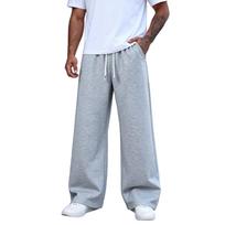 Men's Color Straight Leg Casual Sweatpants M šviesiai pilka spalva