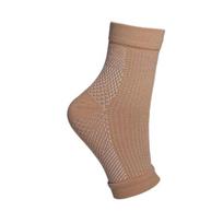 Elastic Compression Ankle Support Socks for Cycling and Running - Joint Protection and Warmth Small/Medium beige