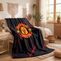Manchester United Theme Fleece Blanket Cozy Soft Plush Blanket For Bedroom Couch Travel 75x90cm