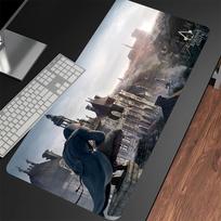 Game Assassin s Creed Mouse Pad Cartoon Lockedge Large Gaming Pad Computer Gamer Keyboard Mat Non-slip Mousepad PC Big Desk Mats 30x60cm gray