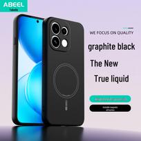 OPPO Reno 16 Pro 5G/16/16F magnetinis skysto silikono minkštas dėklas su pilna apsauga nuo kritimo Reno 15C (Domestic) / Reno 15 (International) juoda