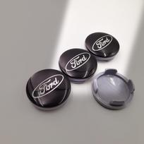 4 vnt. 54/56/60/65/68 mm automobilio ratlankio centrinis dangtelis, skirtas Ford Fiesta Mondeo Fusion Explorer Escape Focus Kuga, ratlankio dangtelio lipdukas 4cap white