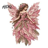 Layered Fabric Flower Fairy Patchwork DIY Kit Sewing Craft Set Floral Kit for Adults Whimsical Home Decor Handmade rožinė