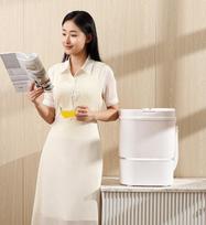 Compact Mini Washing Machine for Baby Clothes, Children's Underwear, Dorm Use, and Socks white