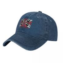 Sardegna  Sardinia  Sardinia flag  Bandiera Sarda  Mori Raggedy Baseball Cap Streetwear Womens Golf Wear Mens gray