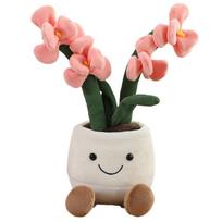 Gėlės Žalias Augalas Pliušinis Žaislas Kimštas Gėlių Vazonas Kiaulpienė Lelijų Irisas Tulpė Anturis Orchidėja Braškė Namų Dekoras Dovana 35cm